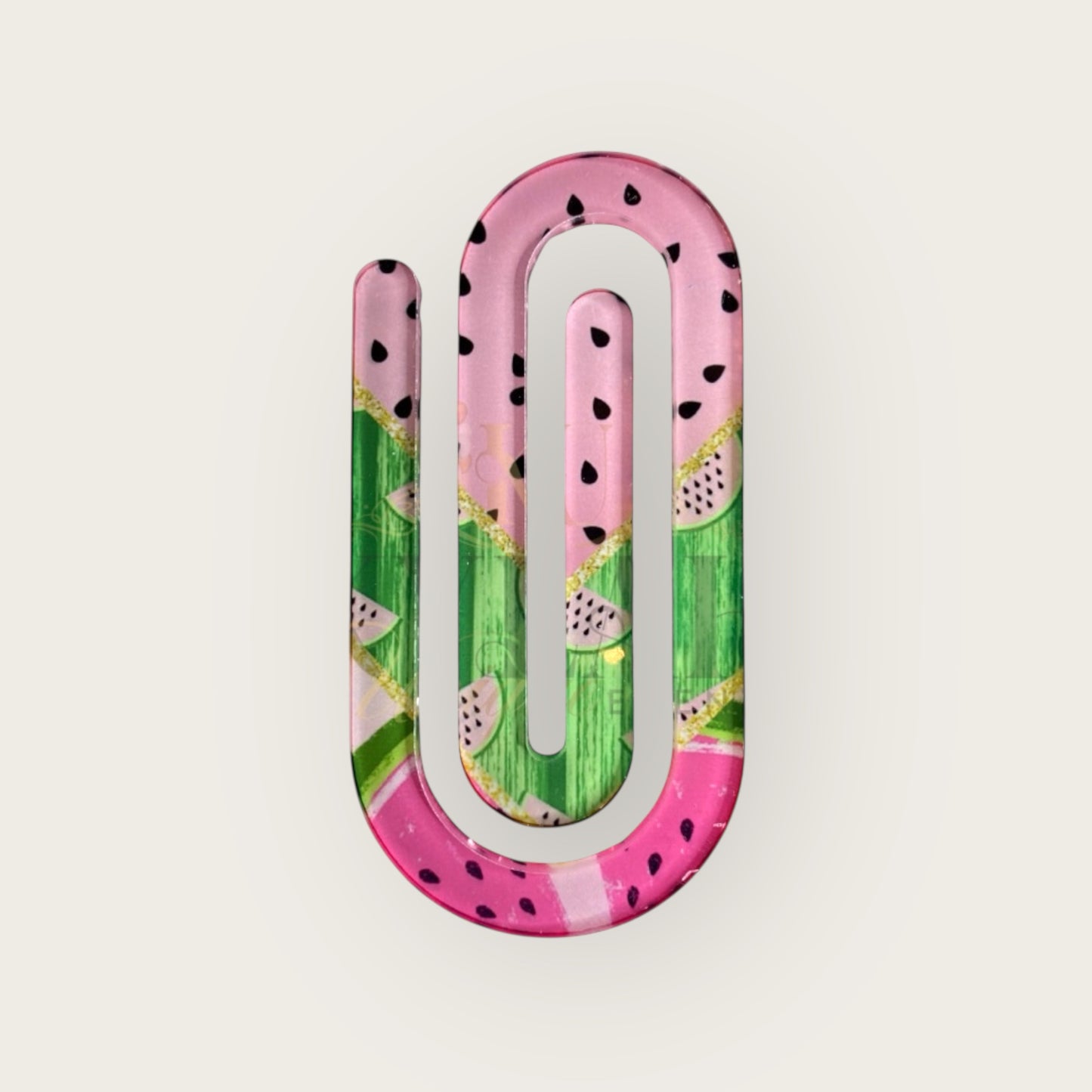 Large Acrylic Paper Clips- Multi Design/Pattern