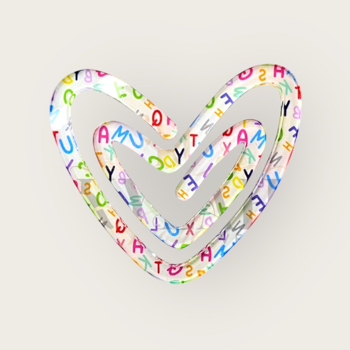 Large Acrylic Paper Clips- Multi Design/Pattern