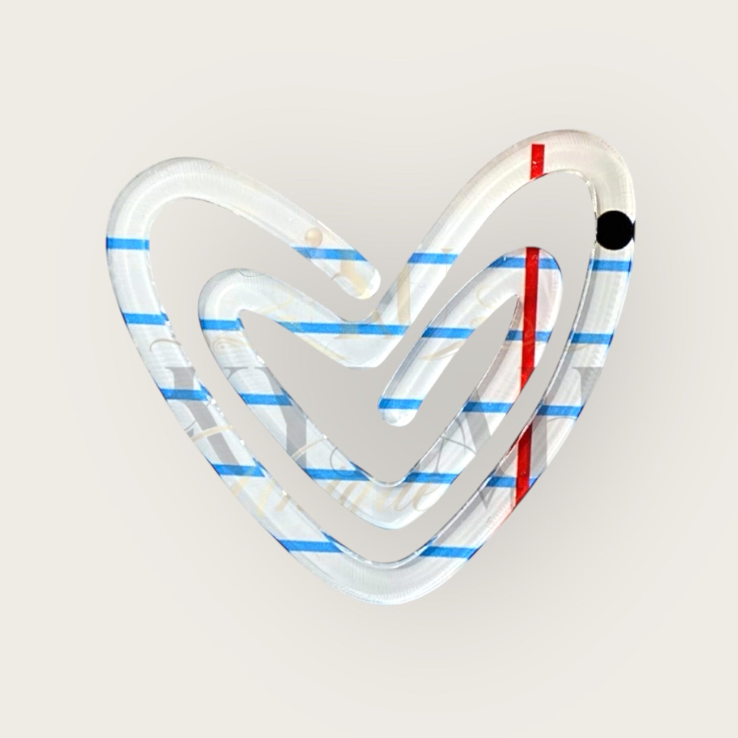 Large Acrylic Paper Clips- Multi Design/Pattern
