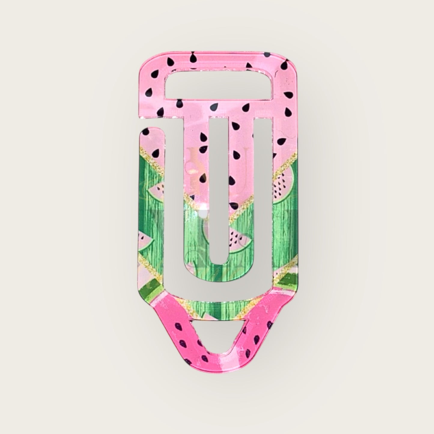 Large Acrylic Paper Clips- Multi Design/Pattern