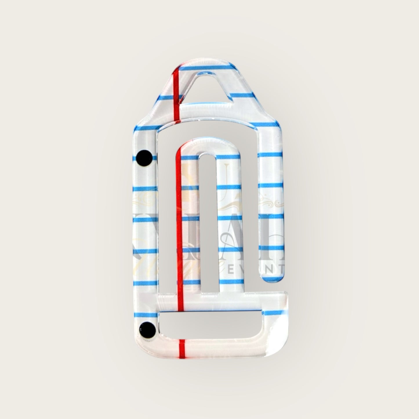 Large Acrylic Paper Clips- Multi Design/Pattern
