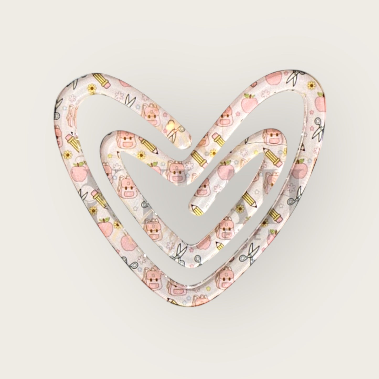 Large Acrylic Paper Clips- Multi Design/Pattern