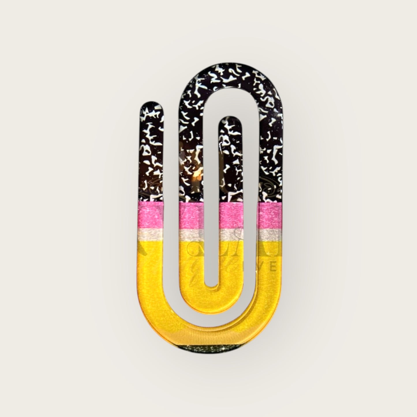 Large Acrylic Paper Clips- Multi Design/Pattern