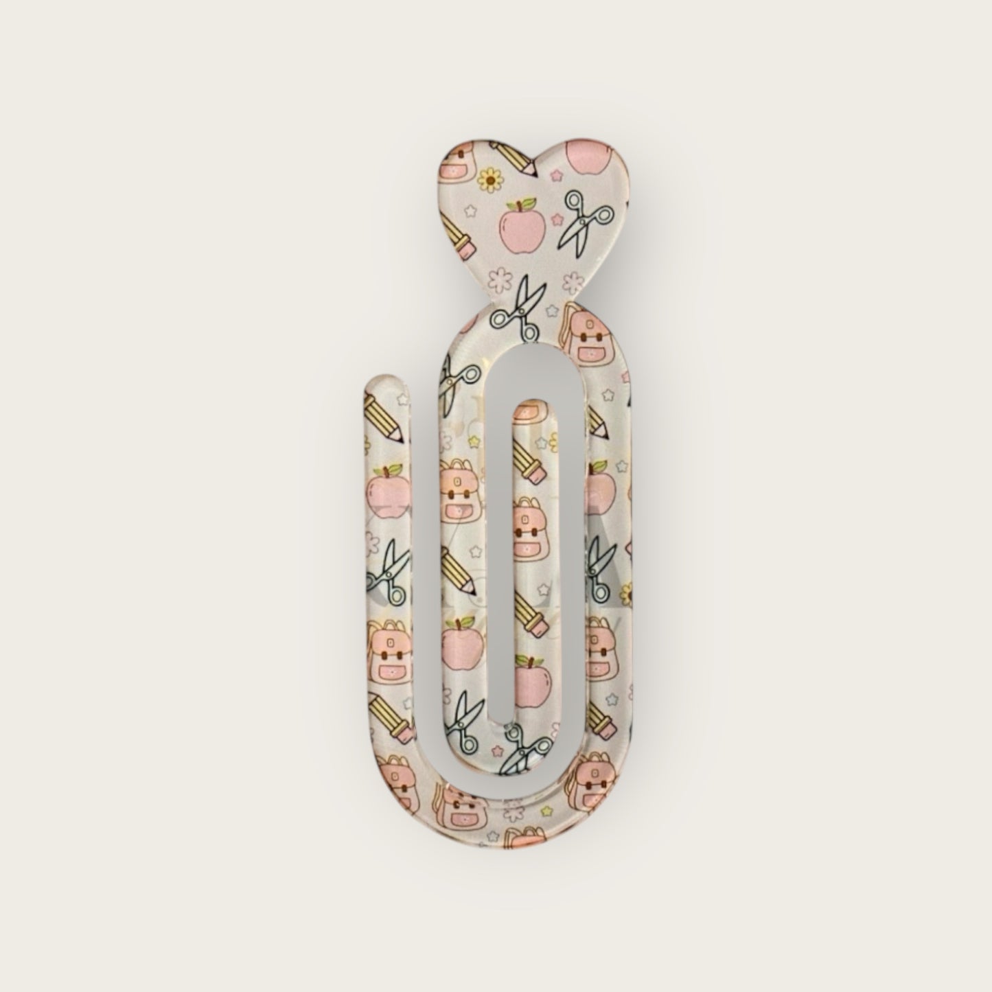Large Acrylic Paper Clips- Multi Design/Pattern
