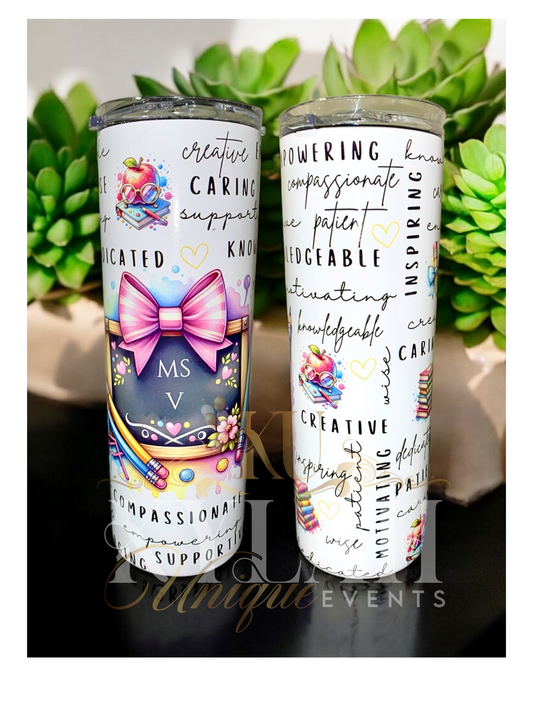 Custom Teacher 20 oz Insulated Tumbler