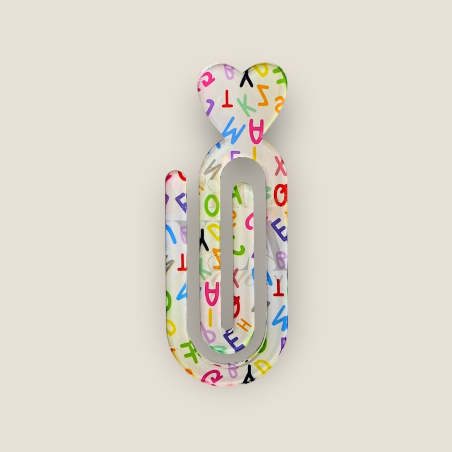 Large Acrylic Paper Clips- Multi Design/Pattern