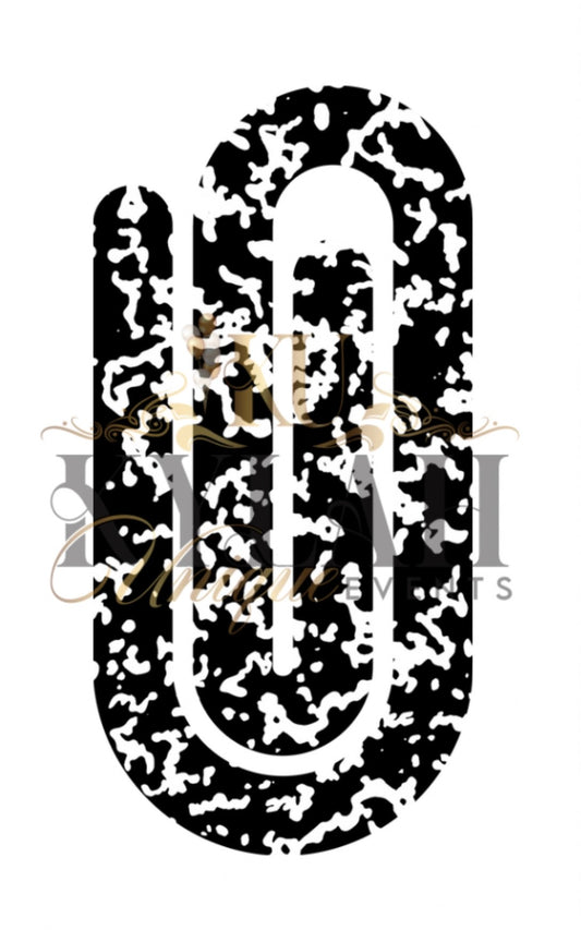 Large Acrylic Paper Clips- Multi Design/Pattern